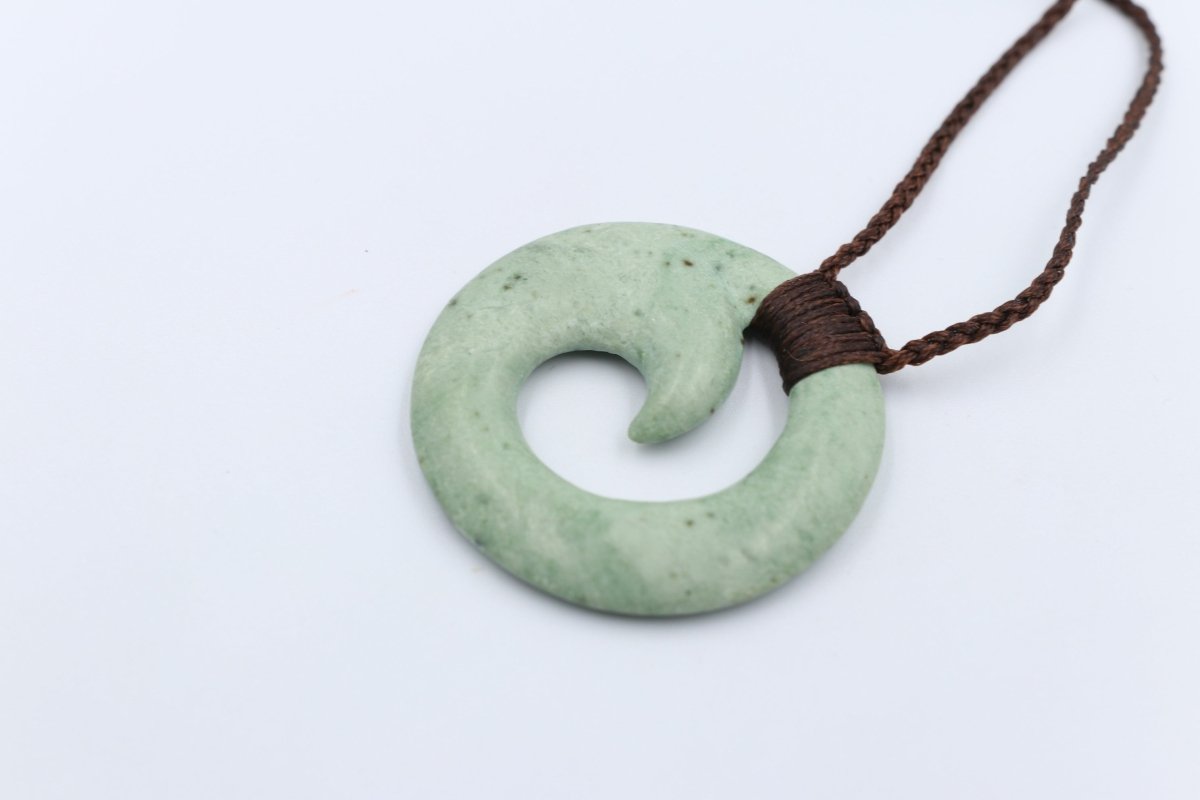 New Zealand Greenstone Porowhita Koru Inanga Stone