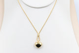 9ct Gold Lariat Style Necklace with Heart 42cm