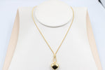 9ct Gold Lariat Style Necklace with Heart 42cm