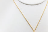 9ct Gold Lariat Style Necklace with Heart 42cm