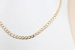 9ct Gold Open Curb Chain 55cm