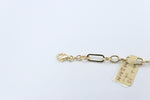 9ct Gold Paper clip Link 1:3 figaro Style Bracelet