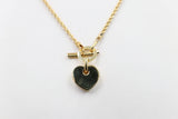 9ct Gold Rope Chain Italian Necklace with Heart