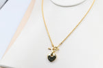 9ct Gold Rope Chain Italian Necklace with Heart