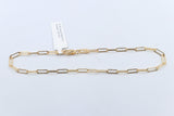 9ct Gold Paper clip Link Bracelet