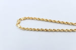 9ct Gold Rope Link Bracelet with Heart