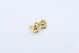 9ct Gold Plain Knot Earrings