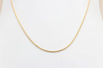 9ct Gold Italian Wheatsheaf Chain 55cms