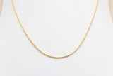 9ct Gold Italian Wheatsheaf Chain 55cms