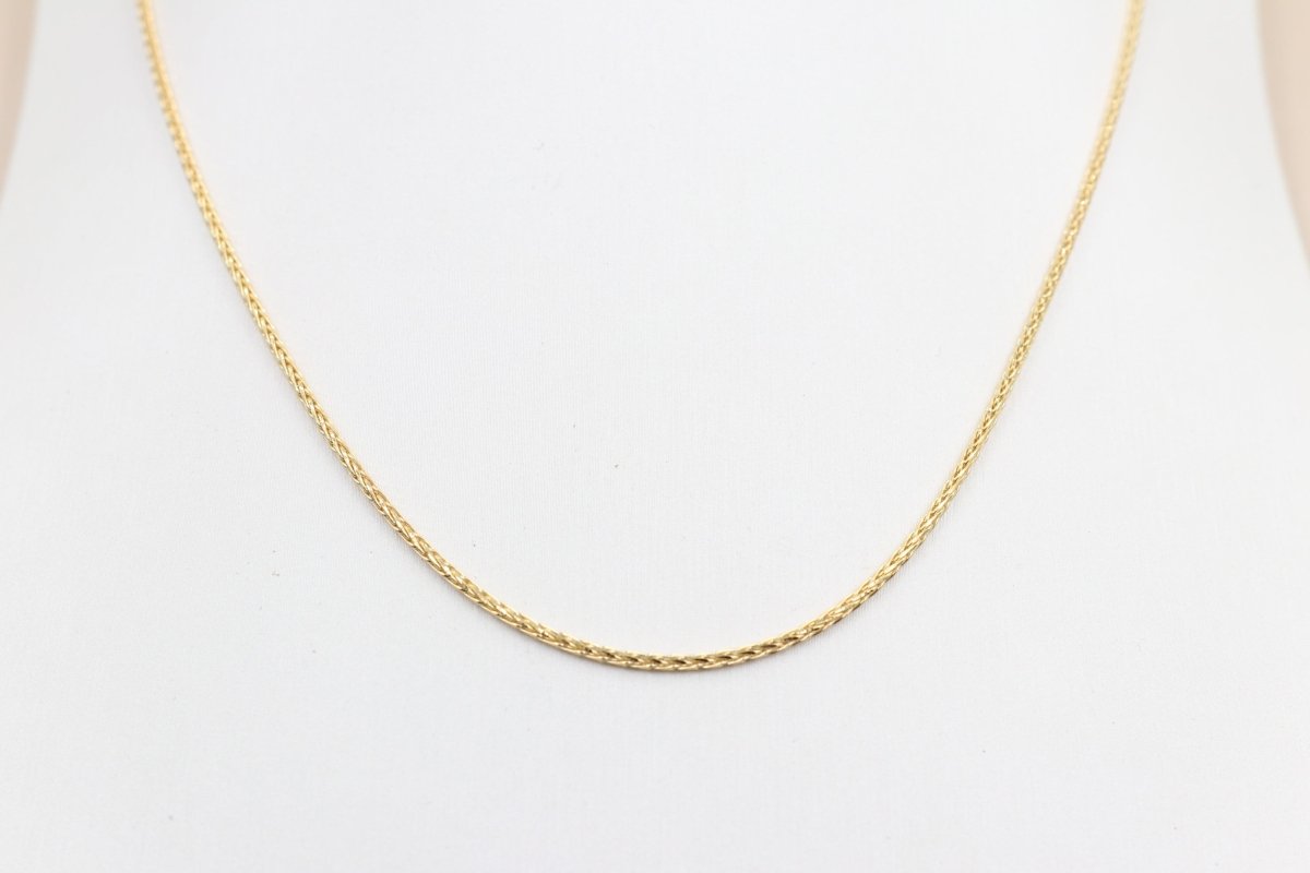 9ct Gold Italian Wheatsheaf Chain 45cms