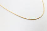 9ct Gold Italian Wheatsheaf Chain 55cms