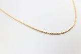 9ct Gold Italian Wheatsheaf Chain 55cms