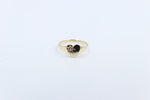 9ct Gold Girls Signet Ring with Pink Tourmaline