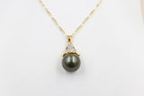 18ct Gold Plated Faux Pearl Pendent