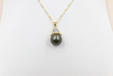 18ct Gold Plated Faux Pearl Pendent