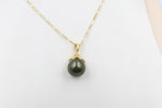18ct Gold Plated Faux Pearl Pendent