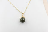 18ct Gold Plated Faux Pearl Pendent