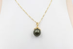 18ct Gold Plated Faux Pearl Pendent