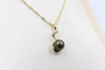 18ct Gold Plated Faux Pearl Pendent