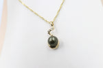 18ct Gold Plated Faux Pearl Pendent