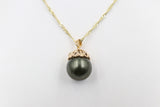 18ct Gold Plated Faux Pearl Pendent