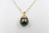 18ct Gold Plated Faux Pearl Pendent