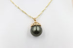 18ct Gold Plated Faux Pearl Pendent