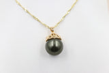 18ct Gold Plated Faux Pearl Pendent