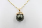 18ct Gold Plated Faux Pearl Pendent