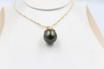 18ct Gold Plated Faux Pearl Pendent