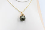 18ct Gold Plated Faux Pearl Pendent