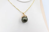 18ct Gold Plated Faux Pearl Pendent