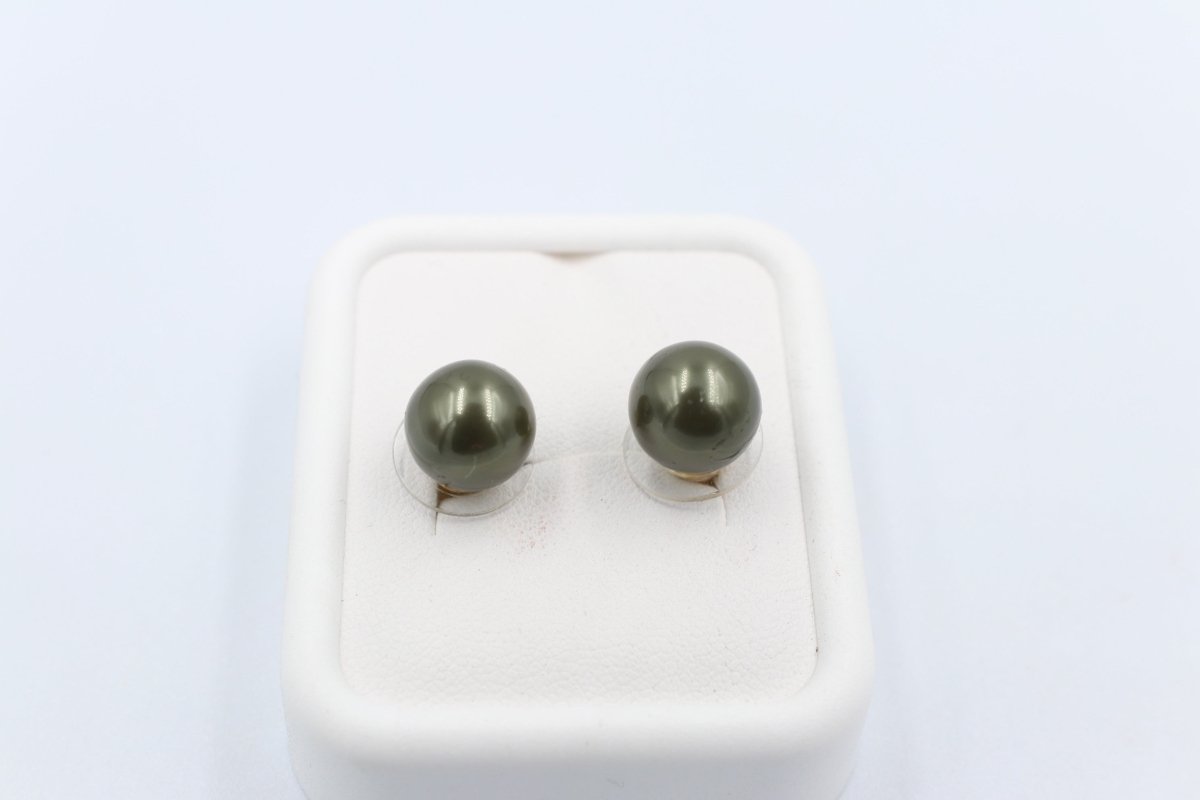 18ct Gold Plated Faux Pearl Earrings