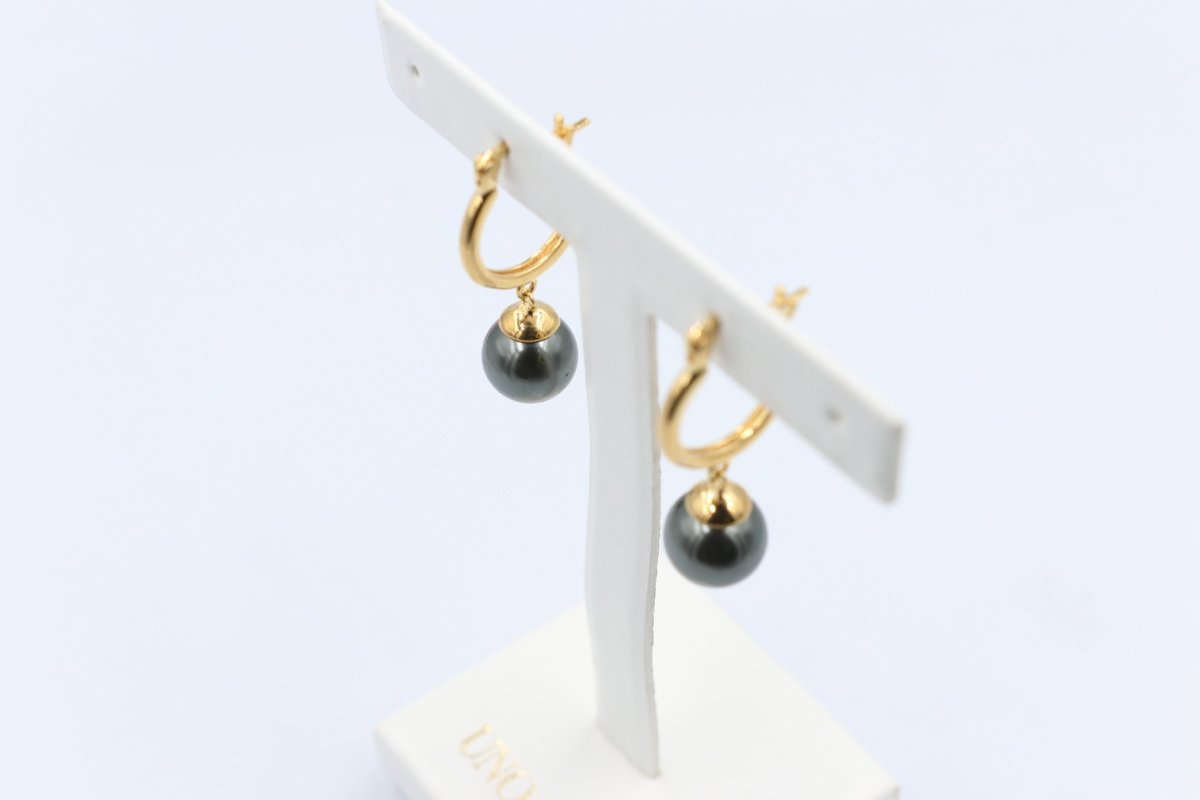 18ct Gold Plated Faux Pearl Earrings