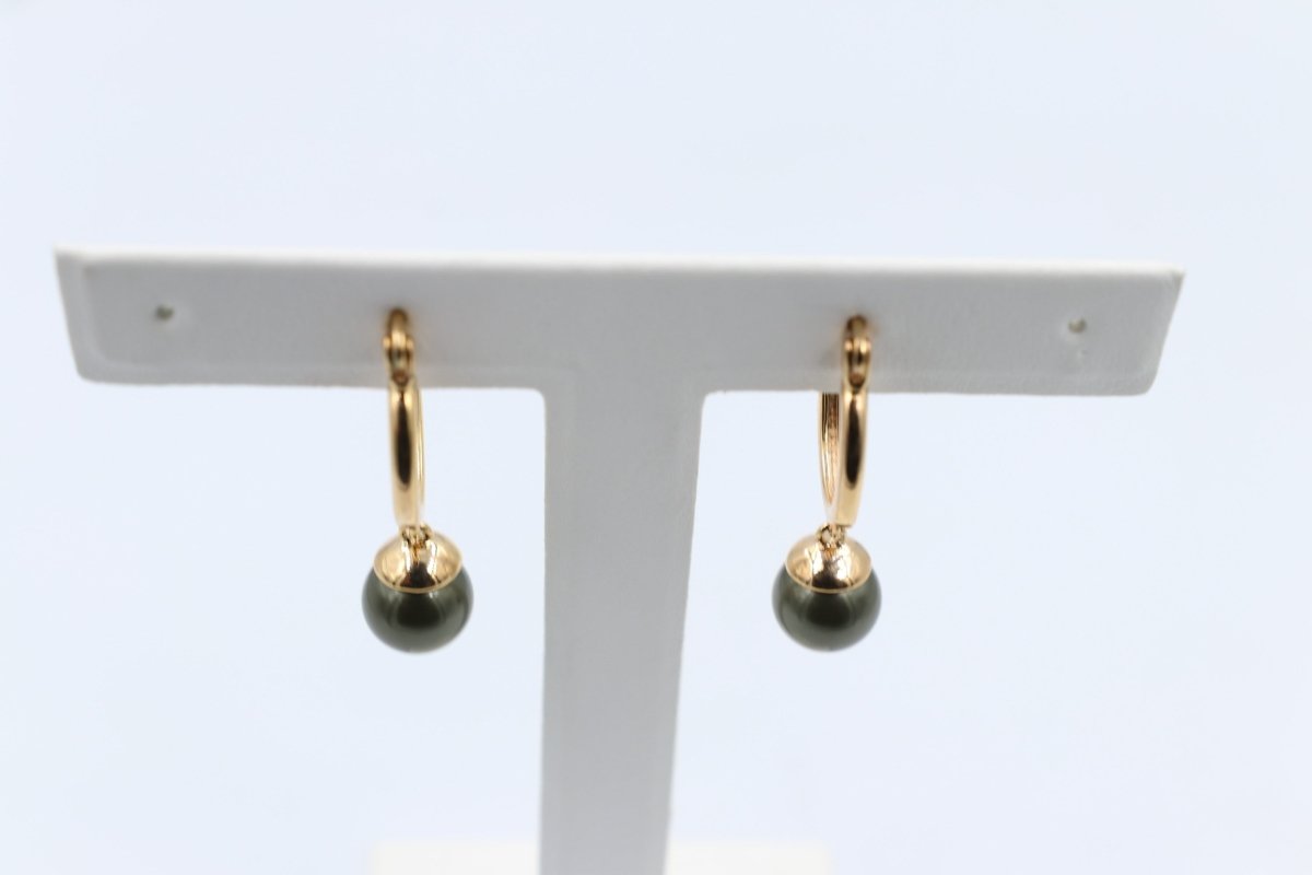 18ct Gold Plated Faux Pearl Earrings
