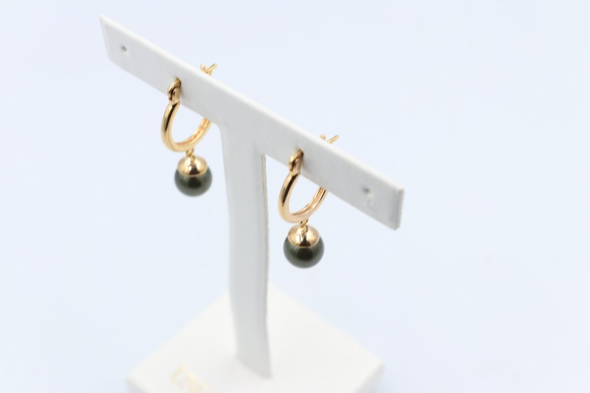 18ct Gold Plated Faux Pearl Earrings