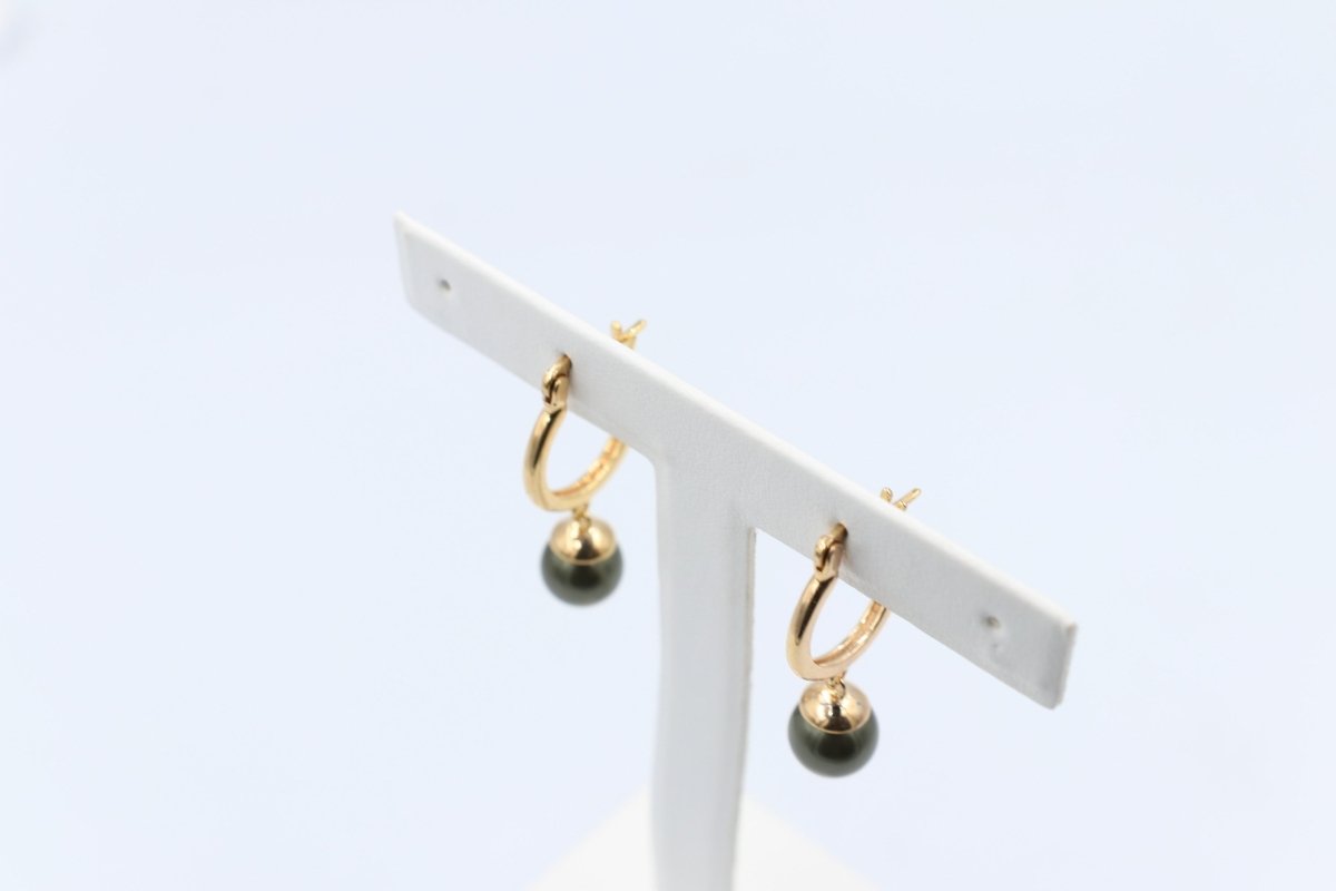 18ct Gold Plated Faux Pearl Earrings