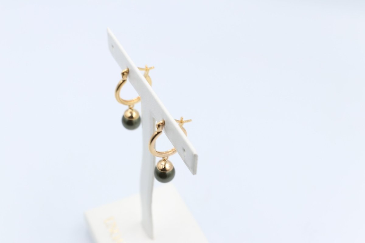 18ct Gold Plated Faux Pearl Earrings