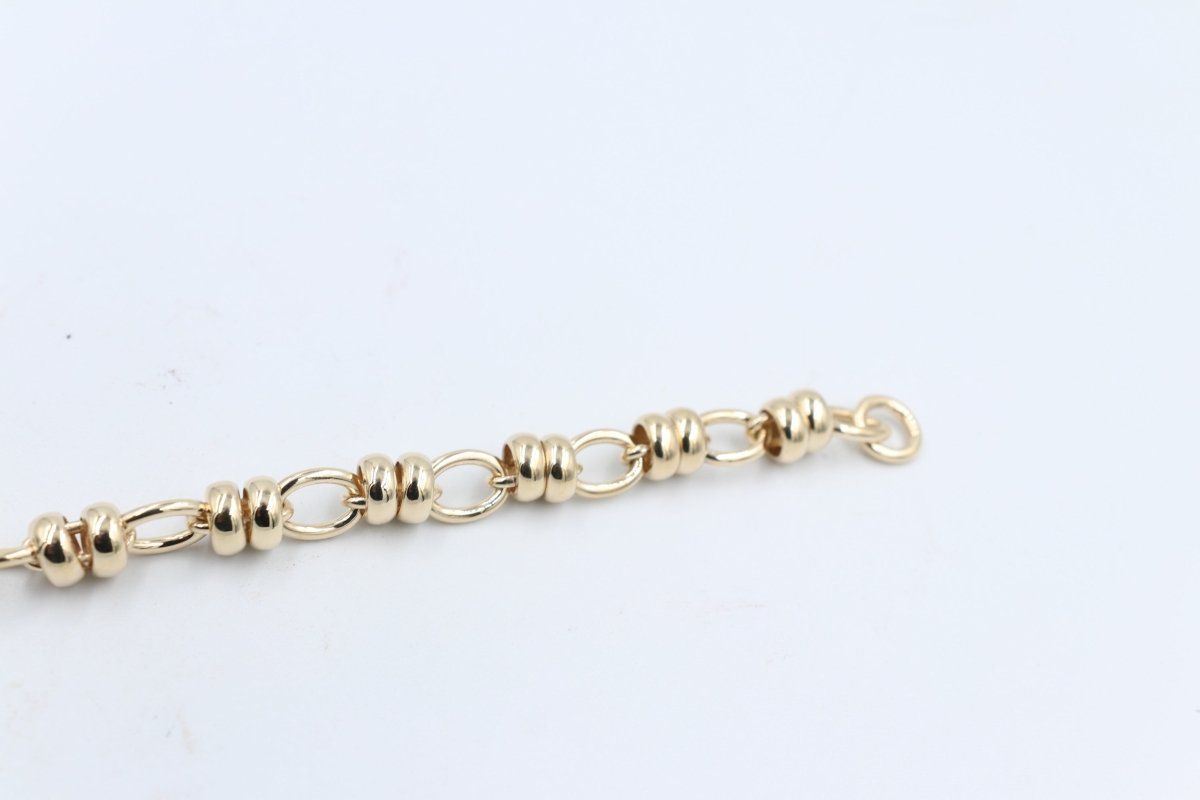 9ct Gold Handmade Cable and Belcher 1:2 Bracelet B7181SJ