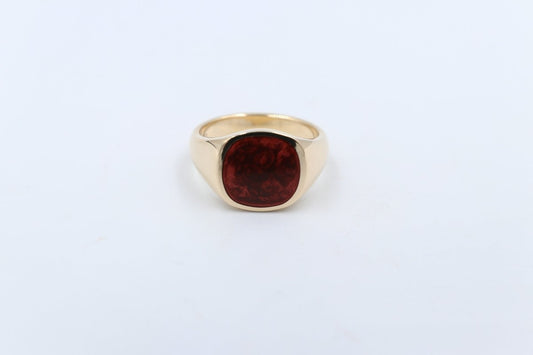 9ct Gold Solid Spectrum ring