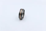 Zirconium & Tantalum and 9ct Rose Band