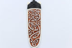 Kowhaiwhai Design Stained Bone Toki BT014