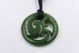 New Zealand Greenstone Triple Koru