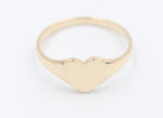 9ct Gold Girls Signet Ring Plain