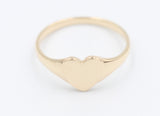 9ct Gold Girls Signet Ring Plain