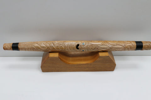 Wooden Putorino Flute with Base