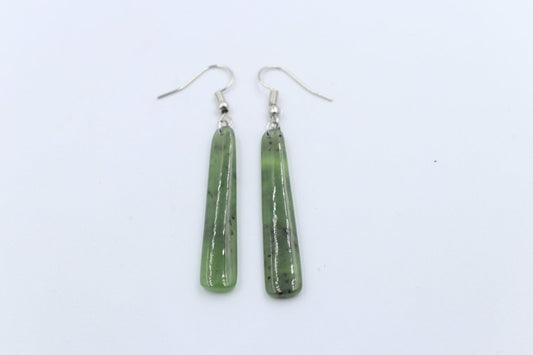 New Zealand Greenstone Drop Earrings