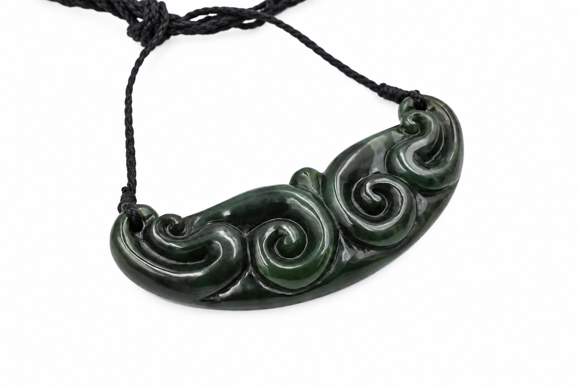 New Zealand Greenstone Koru - JP188