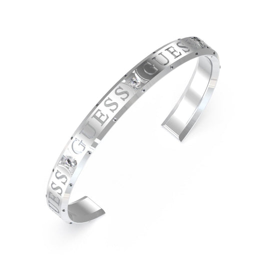 Guess Steel Ladies Cuff Bangle JUBB03115JWRHL