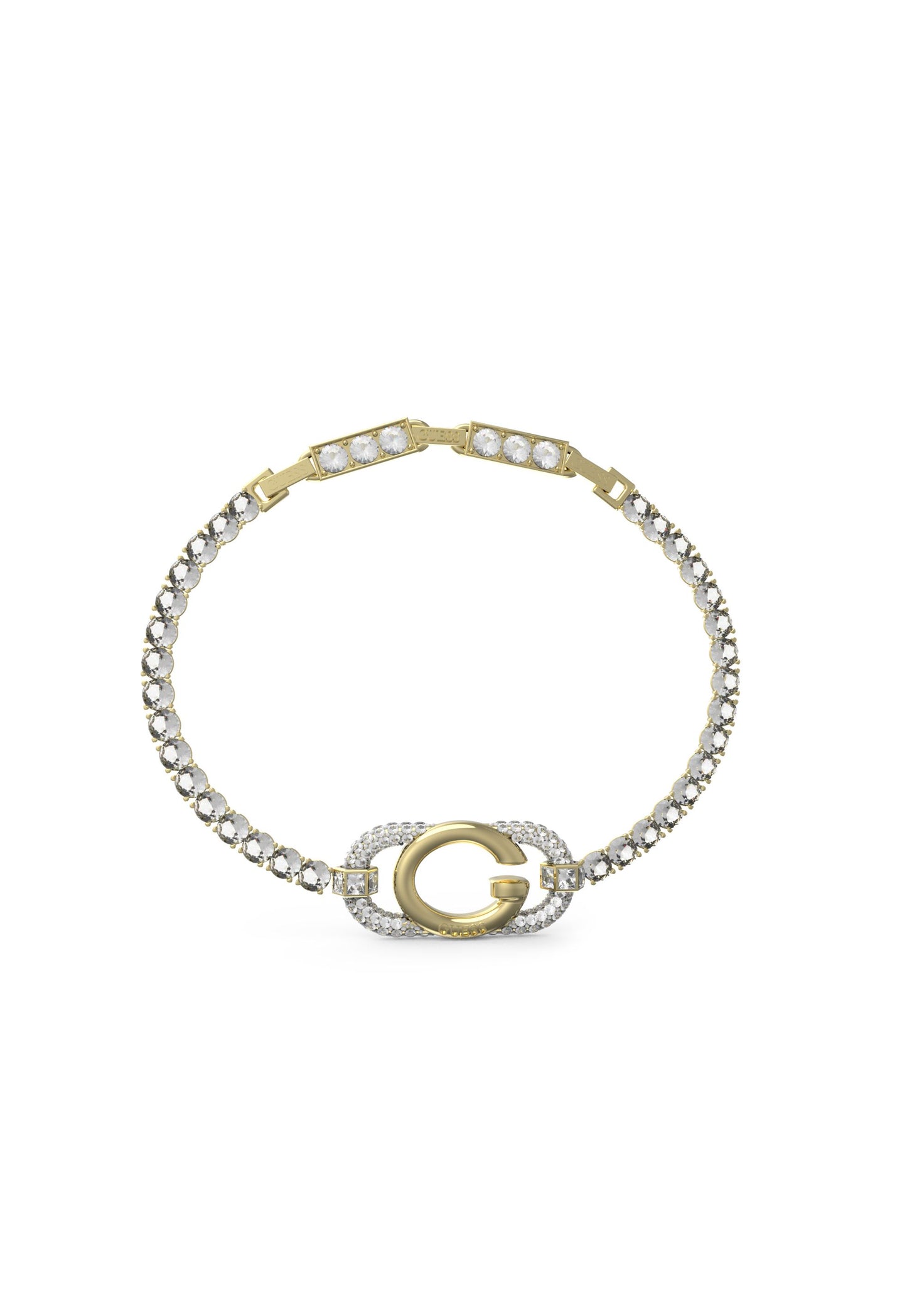 Guess G logo and Crystal Tennis Bracelet JUBB04508JWYGL